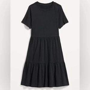 Tiered Mini Swing T-Shirt Dress for Women